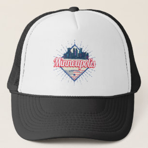 Minneapolis Minnesota USA Skyline Vereinigte Staat Truckerkappe