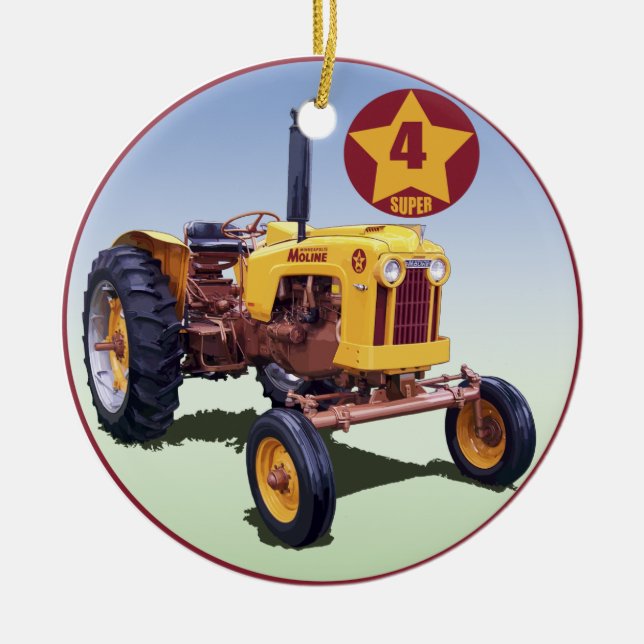 Minneapolis-Moline 4 Sterne Super Keramikornament (Vorne)