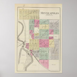 Minneapolis, Ottawa County, Kansas Poster