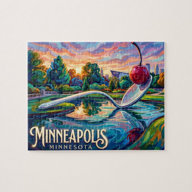 Minneapolis Sculpture Garden Minnesota Puzzle (Horizontal)