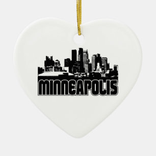 Minneapolis-Skyline Keramikornament