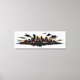 Minneapolis Skyline Leinwand Art