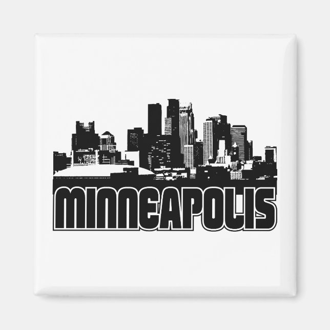 Minneapolis Skyline Magnet (Vorne)