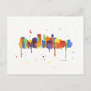Minneapolis Skyline Postkarte