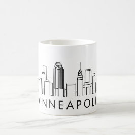 Minneapolis Skyline - Stadtbild Kaffeetasse