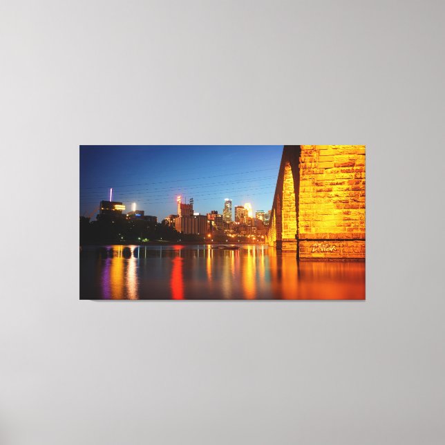 Minneapolis Stone Arch Bridge Leinwanddruck (Vorderseite)