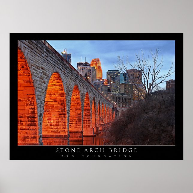 Minneapolis Stone Arch Bridge Poster (Vorne)