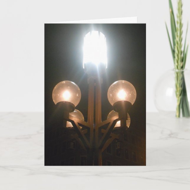 "Minneapolis Streetlights" Geburtskarte Karte (Vorderseite)