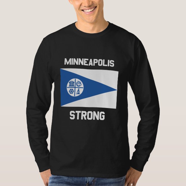 Minneapolis Strong Basic Langarm-T-Shirt T-Shirt (Vorderseite)