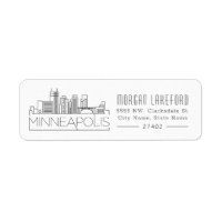 Minneapolis Stylized Skyline |