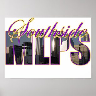 Minneapolis südseitiges Himmelslinienposter Poster