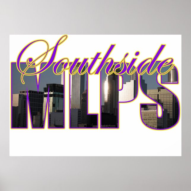 Minneapolis südseitiges Himmelslinienposter Poster (Vorne)
