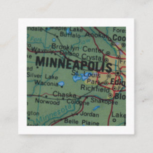 minneapolis Wir haben neue Adresskarte verschoben Begleitkarte