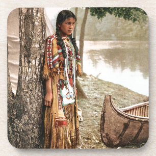 Minnehaha 1897 indianischer Ureinwohner Hiawatha V Untersetzer
