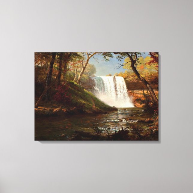 Minnehaha Falls, ein Kunstwerk von Albert Bierstad Leinwanddruck (Vorderseite)