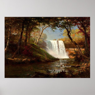 Minnehaha Falls, ein Kunstwerk von Albert Bierstad Poster