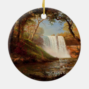 Minnehaha Falls, Fine Art von Albert Bierstadt, Keramik Ornament