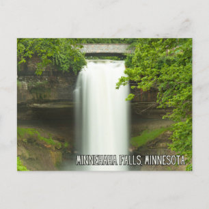 Minnehaha Falls, Minnesota Postkarte