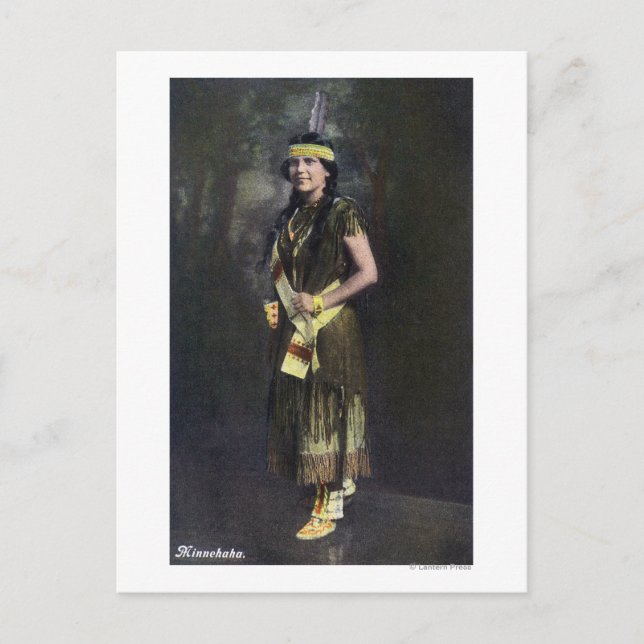 Minnehaha Portrait Postkarte (Vorderseite)