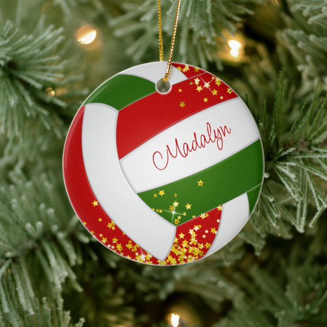 Minnesängerinnen und Volleyball Keramik Ornament (Baum)