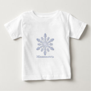 Minnesnowta Blue Snowflake Baby T-shirt