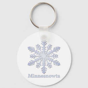 Minnesnowta Blue Snowflake Schlüsselanhänger