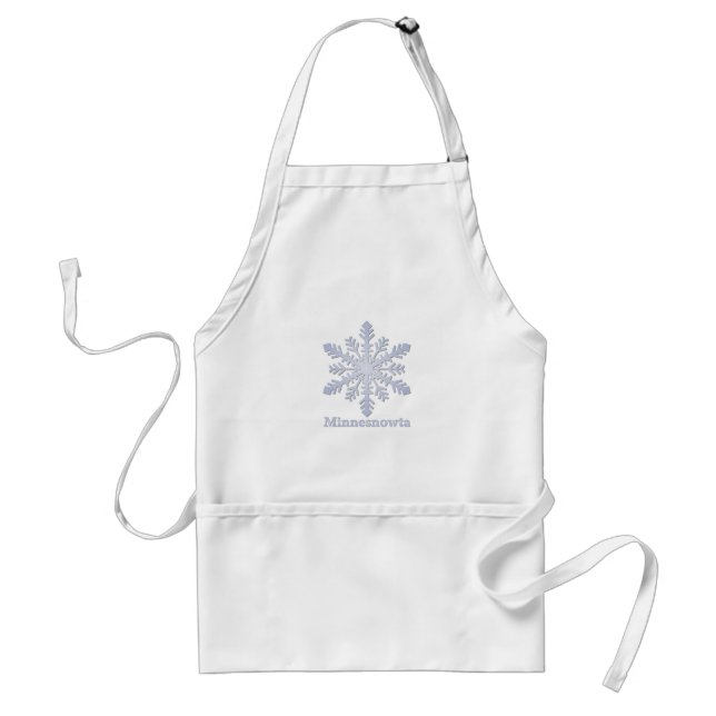 Minnesnowta Blue Snowflake Schürze (Vorne)