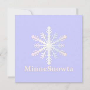 MinneSnowta mit Snowflake Einladung