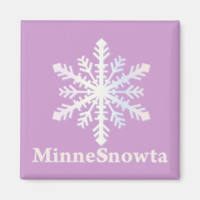 MinneSnowta mit Snowflake Magnet (Vorne)