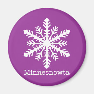 Minnesnowta Snowflake Magnet