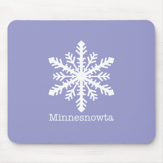 Minnesnowta Snowflake Mousepad (Vorne)