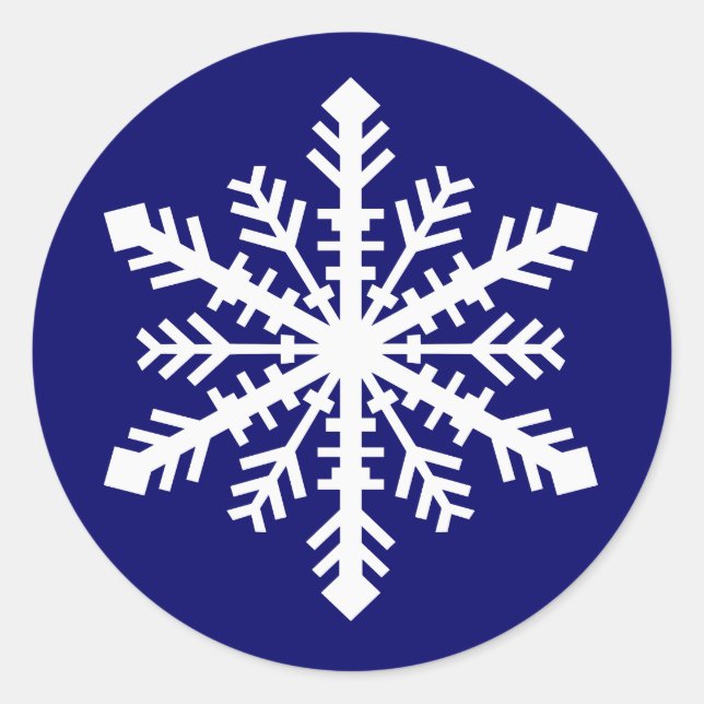 Minnesnowta Snowflake Runder Aufkleber (Vorderseite)