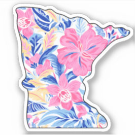 Minnesota 3" x 3" Vinyl Sticker - tropisch