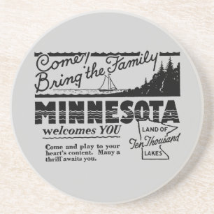 Minnesota Achterbahn Untersetzer