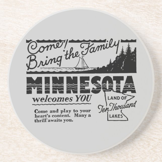 Minnesota Achterbahn Untersetzer (Vorne)