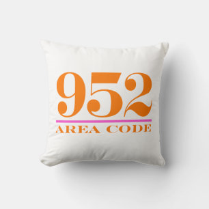 Minnesota Area Code 952 Throw Kissen