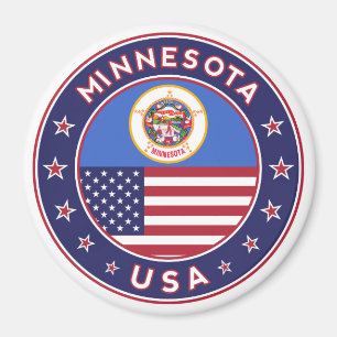 Minnesota-Aufkleber, Telefongehäuse, Tasche, Uhr Magnet