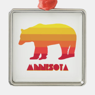 Minnesota Bear Ornament Aus Metall