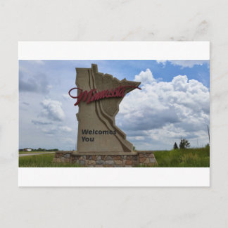 Minnesota begrüßt Sie Postkarte