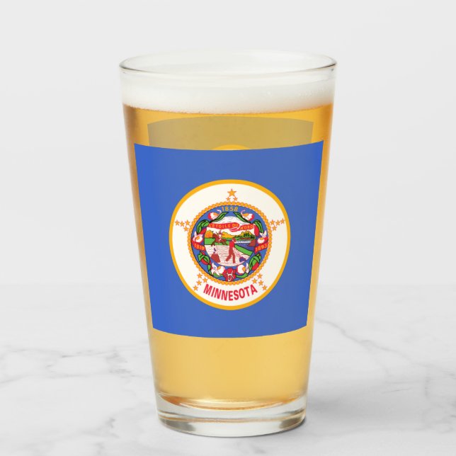 MINNESOTA BIER GLASS GLAS (Vorne (Gefüllt))