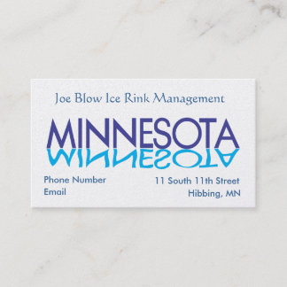 Minnesota Business Cards Terminkarte