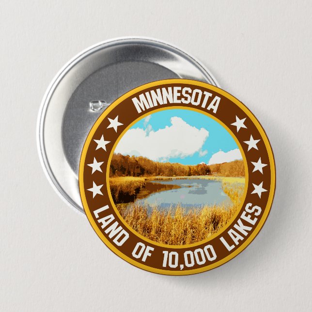 Minnesota Button (Vorne & Hinten)