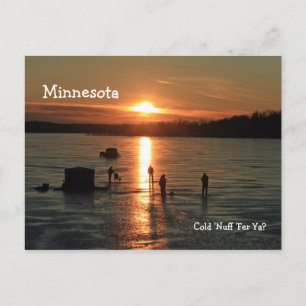 Minnesota "Cold 'Nuff 'Fer 'Ya?" Postkarte