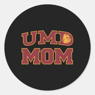 Minnesota Duluth Umd Bulldogs Mama Runder Aufkleber