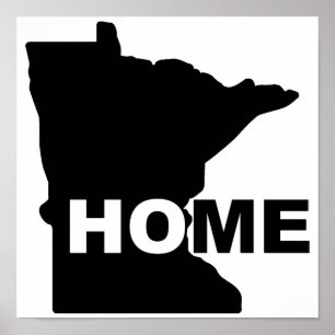 Minnesota - Ein Zuhause fern vom Bundesstaat Plaka Poster
