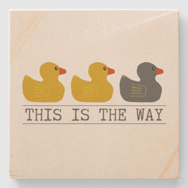 Minnesota Ente Grauente Ente - so geht es Steinuntersetzer (Vorderseite)