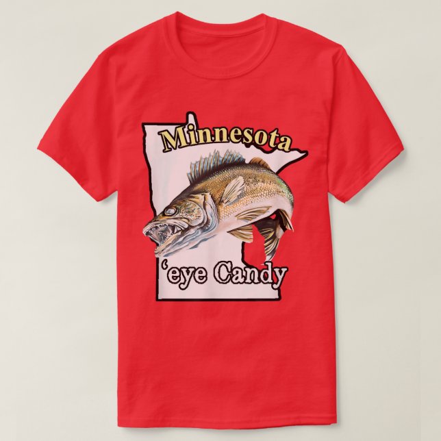 Minnesota 'Eye Candy Funny Walleye 811 T-Shirt (Design vorne)