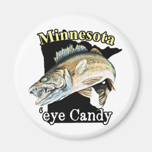 Minnesota 'Eye Candy Funny Walleye Fischen Magnet