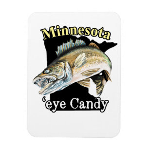 Minnesota 'Eye Candy Funny Walleye Fischen Magnet