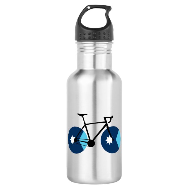 Minnesota Flag Cycling Edelstahlflasche (Vorderseite)
